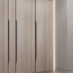 Hidden Edge Pull Cabinet Handle, Anti-Fingerprint Finish