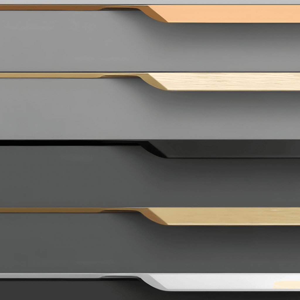 Hidden Edge Pull Cabinet Handle, Anti-Fingerprint Finish