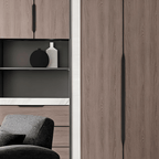 Hidden Edge Pull Cabinet Handle, Anti-Fingerprint Finish