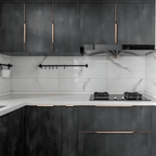 Hidden Edge Pull Cabinet Handle, Anti-Fingerprint Finish