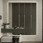 Hidden Edge Pull Cabinet Handle, Anti-Fingerprint Finish