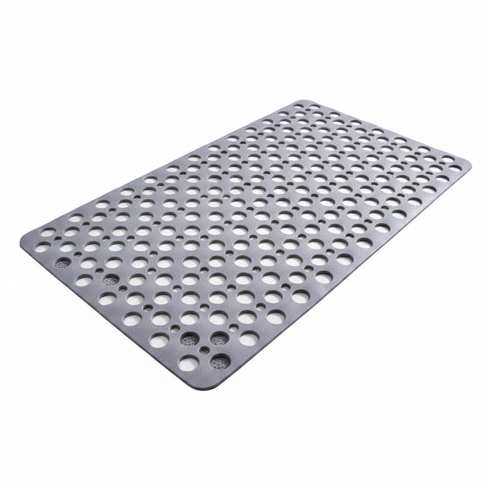 Non-Slip Shower and Bath Mat with Suction Cups and Drain Holes