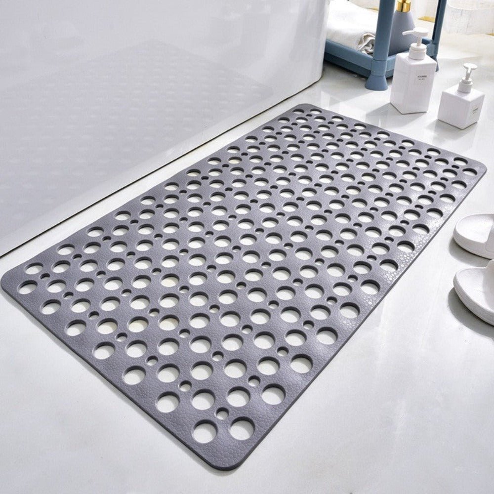 Non-Slip Shower and Bath Mat with Suction Cups and Drain Holes