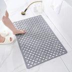 Non-Slip Shower and Bath Mat with Suction Cups and Drain Holes