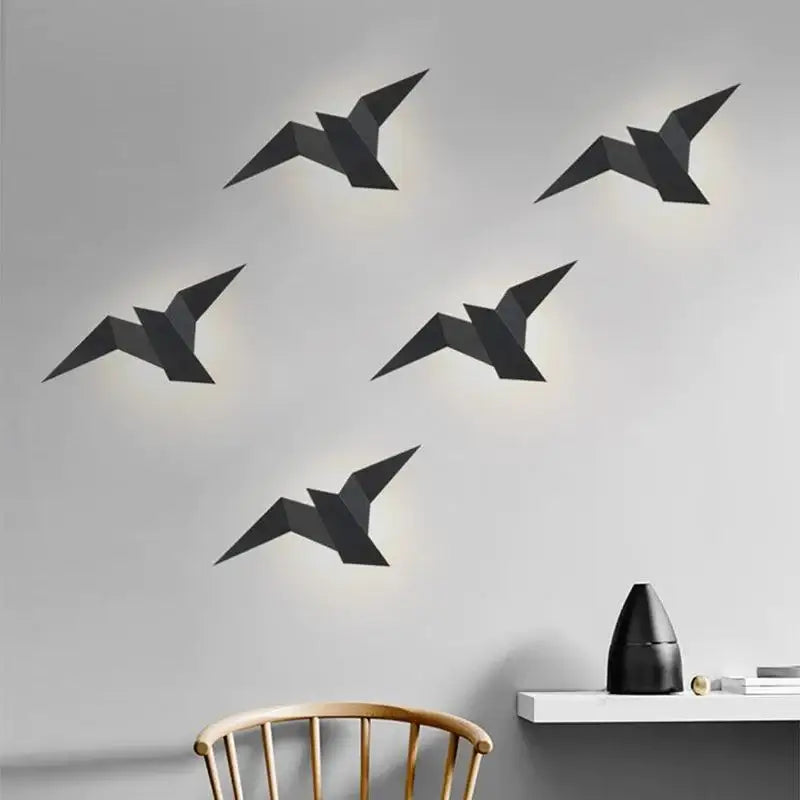 Bird Silhouette LED Wall Light, Aluminium and Acrylic, 4 W