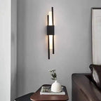 Gold Wall Light, Slim Aluminium, Integrated LED, 3000 K
