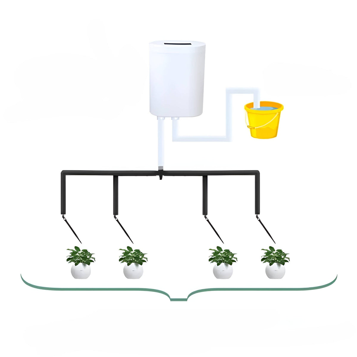 Automatic Plant Watering System with Pump and LCD Timer