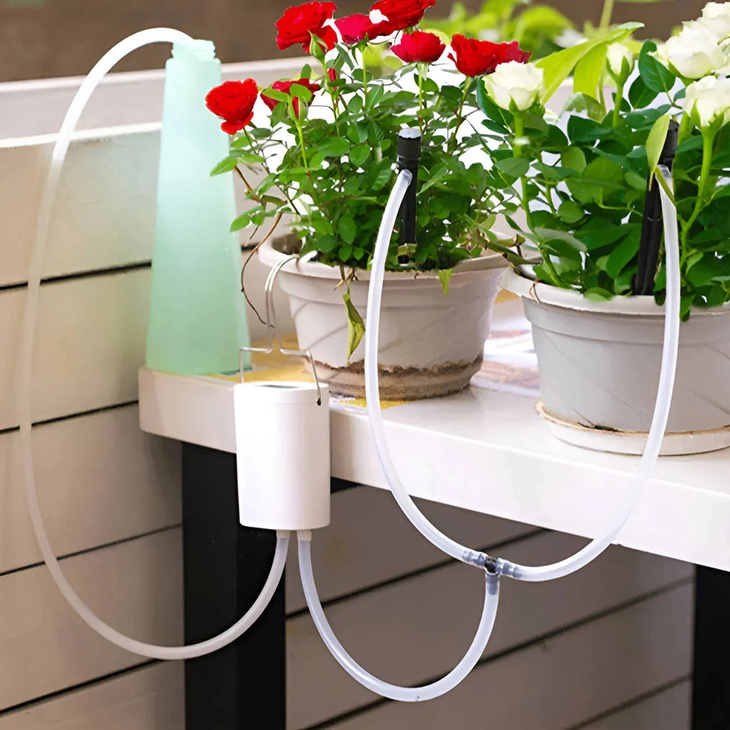 Automatic Plant Watering System with Pump and LCD Timer
