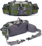 Water-Repellent Bum Bag with Two Bottle Holders, 28 cm
