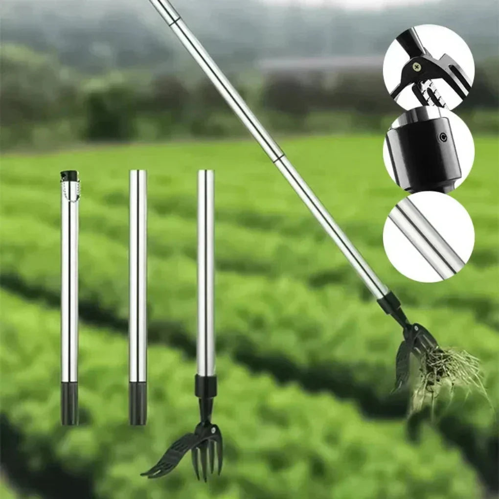 Stainless Steel Weed Puller Claw Head, Chemical-Free Weeding