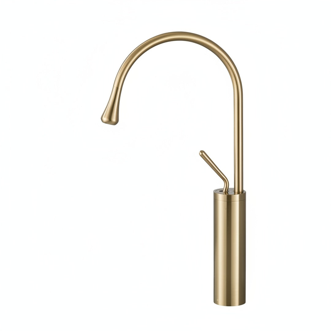 Single-Lever Basin Mixer Tap with High Arc Spout, 5 Finishes