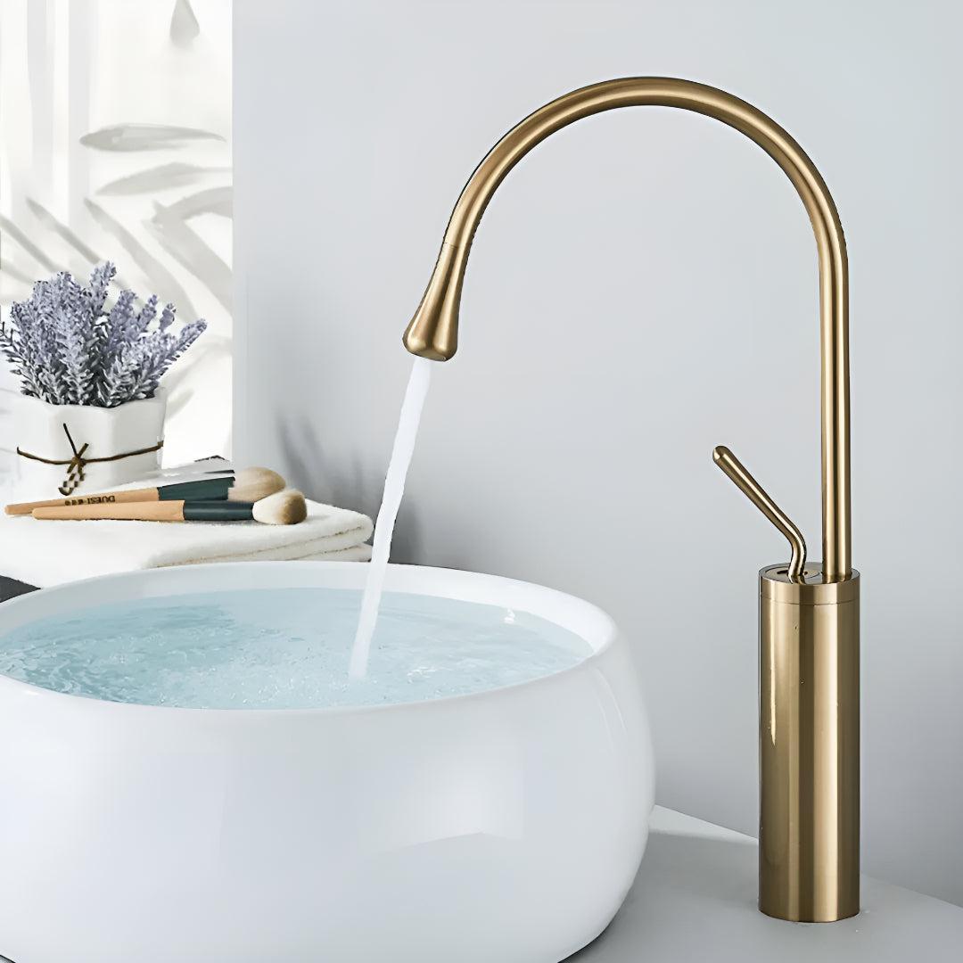 Single-Lever Basin Mixer Tap with High Arc Spout, 5 Finishes