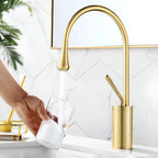 Single-Lever Basin Mixer Tap with High Arc Spout, 5 Finishes