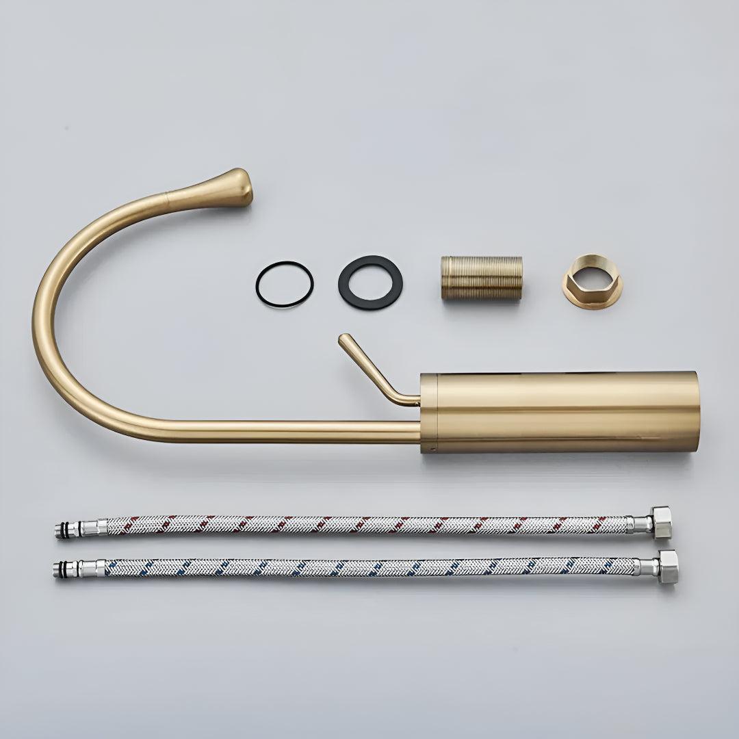 Single-Lever Basin Mixer Tap with High Arc Spout, 5 Finishes
