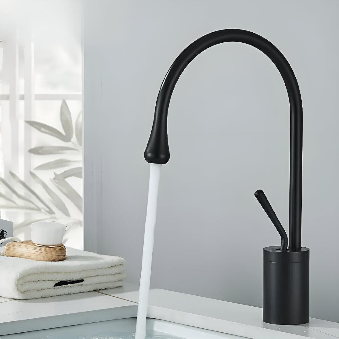 Single-Lever Basin Mixer Tap with High Arc Spout, 5 Finishes