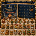 Highland Cow Advent Calendar with 24 Collectable Figures