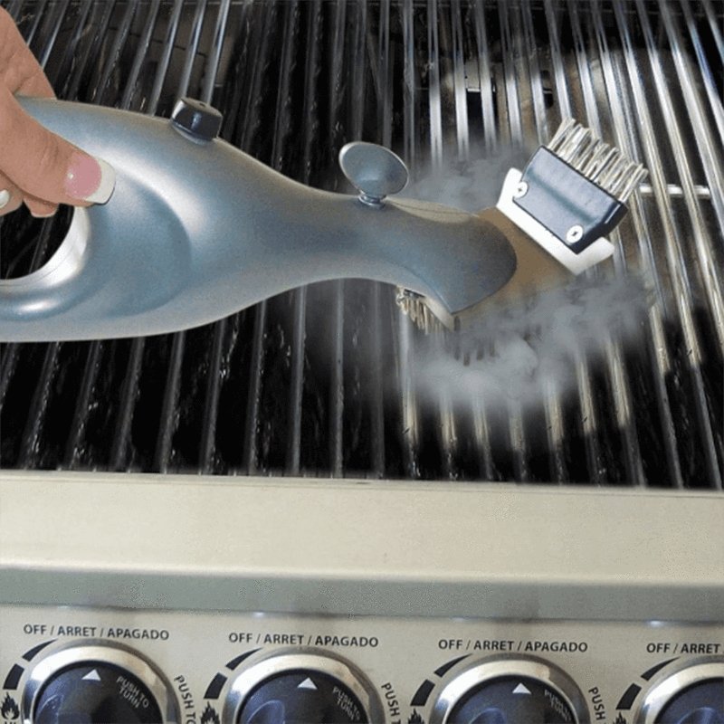 Steam Cleaning BBQ Grill Brush with Stainless Steel Bristles