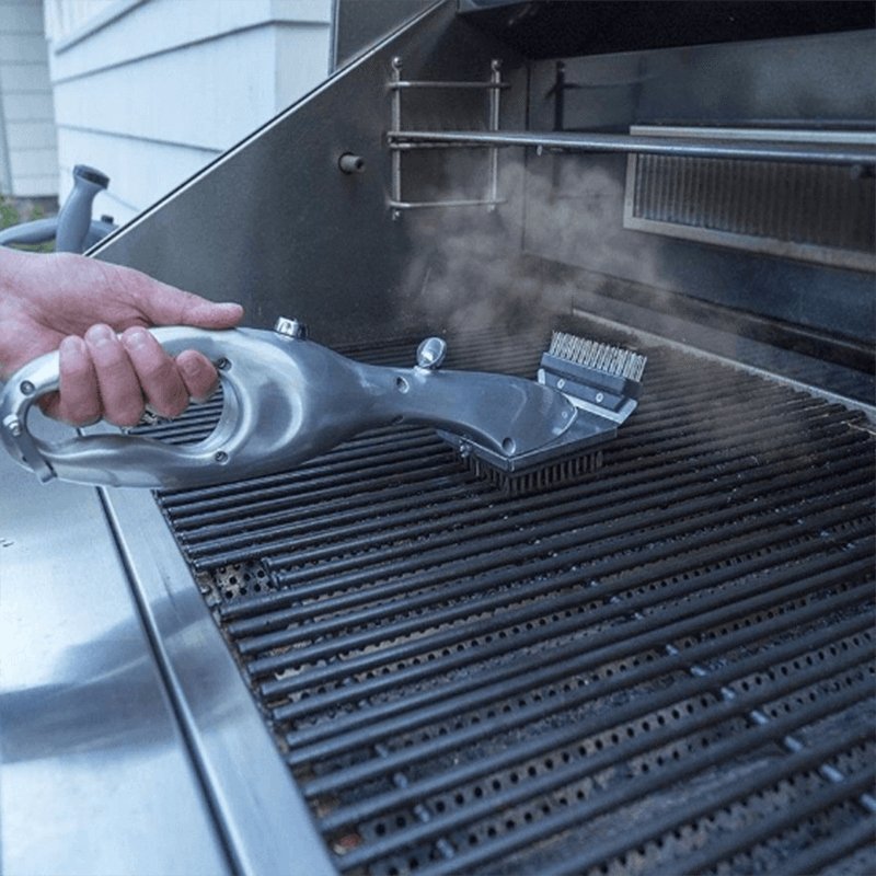 Steam Cleaning BBQ Grill Brush with Stainless Steel Bristles
