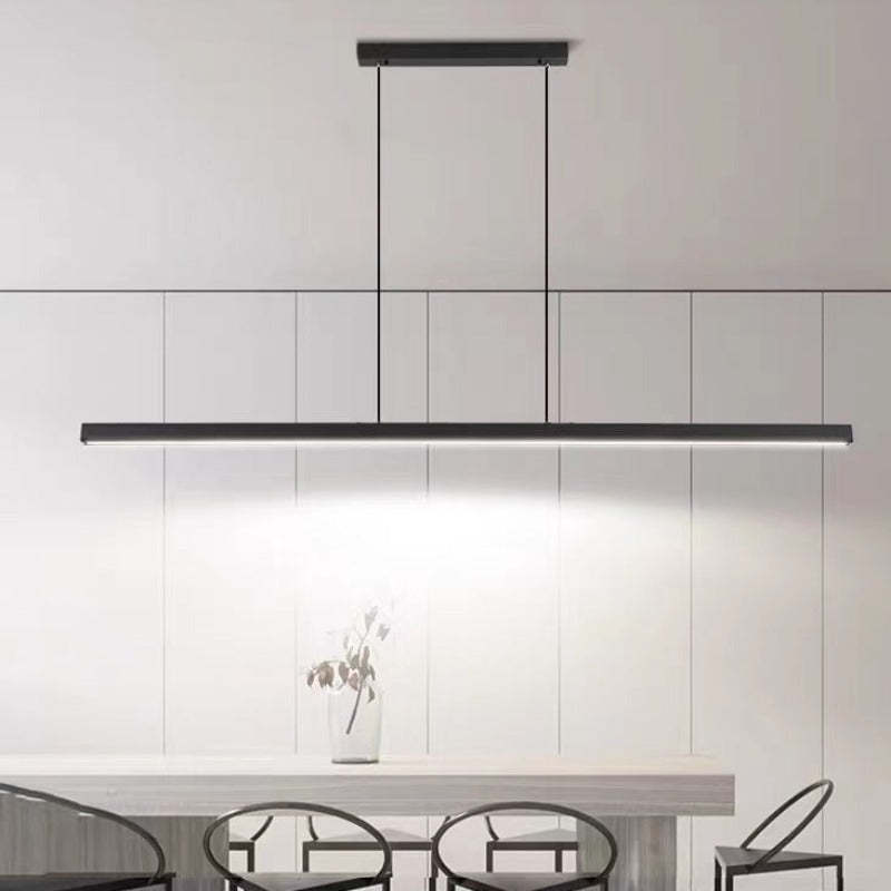 Linear LED Pendant Light, 80-150cm, Black or Brown, Dimmable