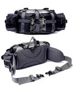 Water-Repellent Bum Bag with Two Bottle Holders, 28 cm