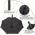 Extra-Large Automatic Vented Umbrella, Double Canopy