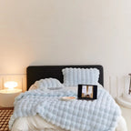 Double-Sided Plush Fleece Throw, Five Sizes and Colours