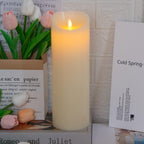 Flameless LED Candle with Moving Wick, Remote and Timer
