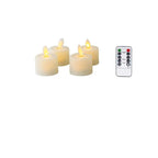 Flameless LED Tealight Candles with Moving Flame