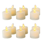 Flameless LED Tealight Candles with Moving Flame