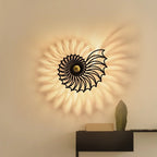 Round Handmade Ceramic Wall Light, 35 to 50 cm, Gold or Black