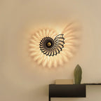 Round Handmade Ceramic Wall Light, 35 to 50 cm, Gold or Black