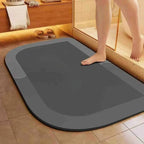 Quick-Dry Diatomite Bath Mat, Non-Slip, Four Sizes