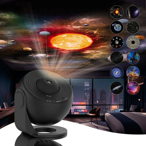 360 Degree Star Projector Night Light with 13 Discs and Remote