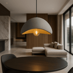 Dimmable Minimalist Pendant Light, 30-50cm, White or Grey