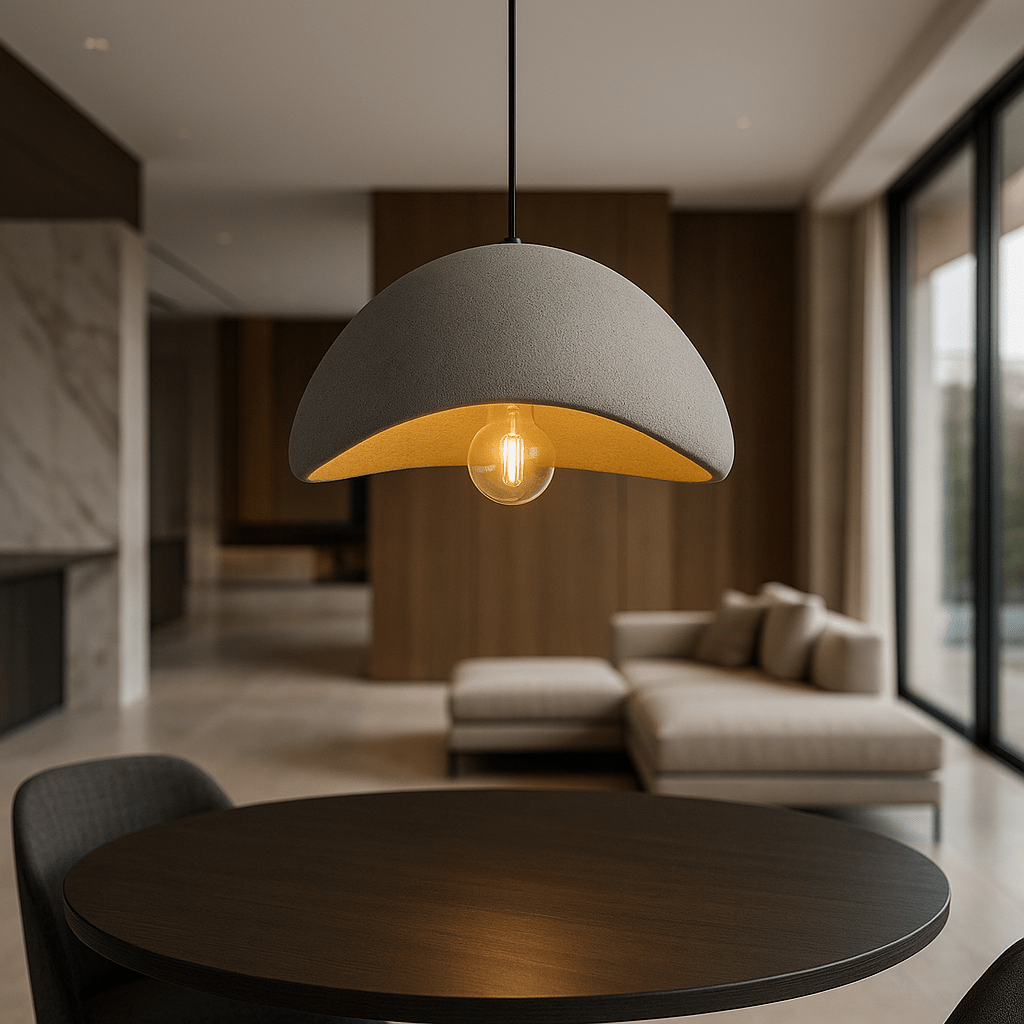 Dimmable Minimalist Pendant Light, 30-50cm, White or Grey