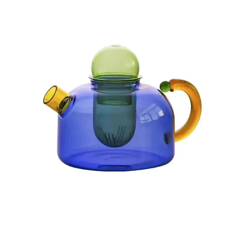 Borosilicate Glass Teapot and Cups Tea Set with Filter