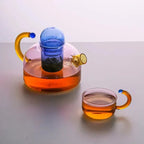 Borosilicate Glass Teapot and Cups Tea Set with Filter