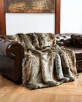 Faux Fur Throw 150x200cm, Soft Blanket for Sofa or Bed
