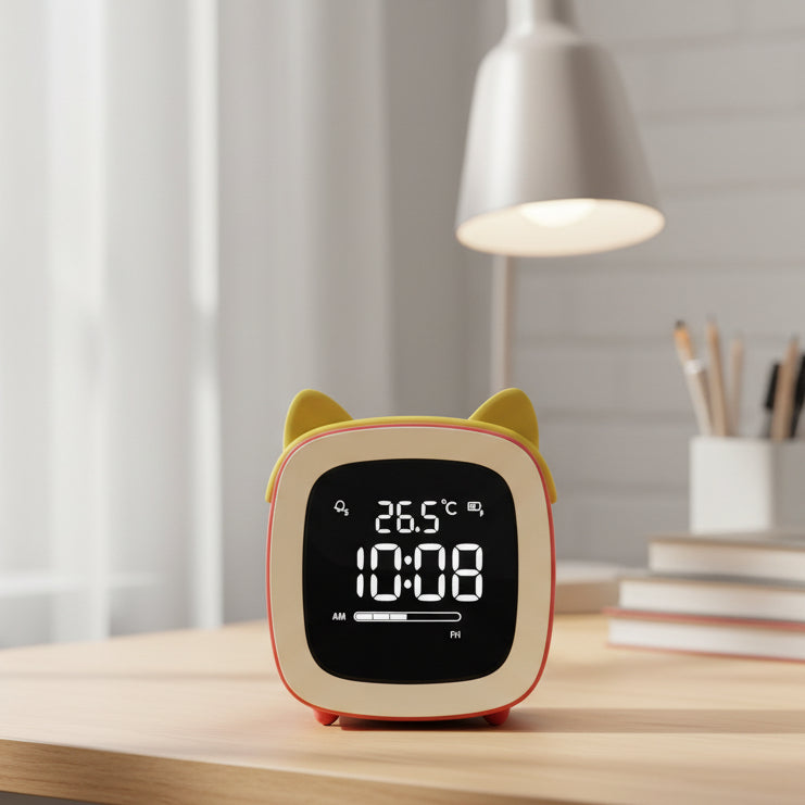 Kids Digital Alarm Clock with Night Light and Temperature