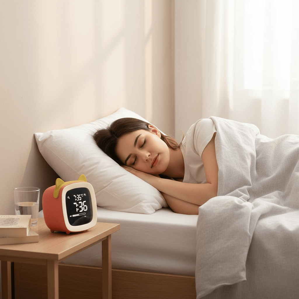 Kids Digital Alarm Clock with Night Light and Temperature