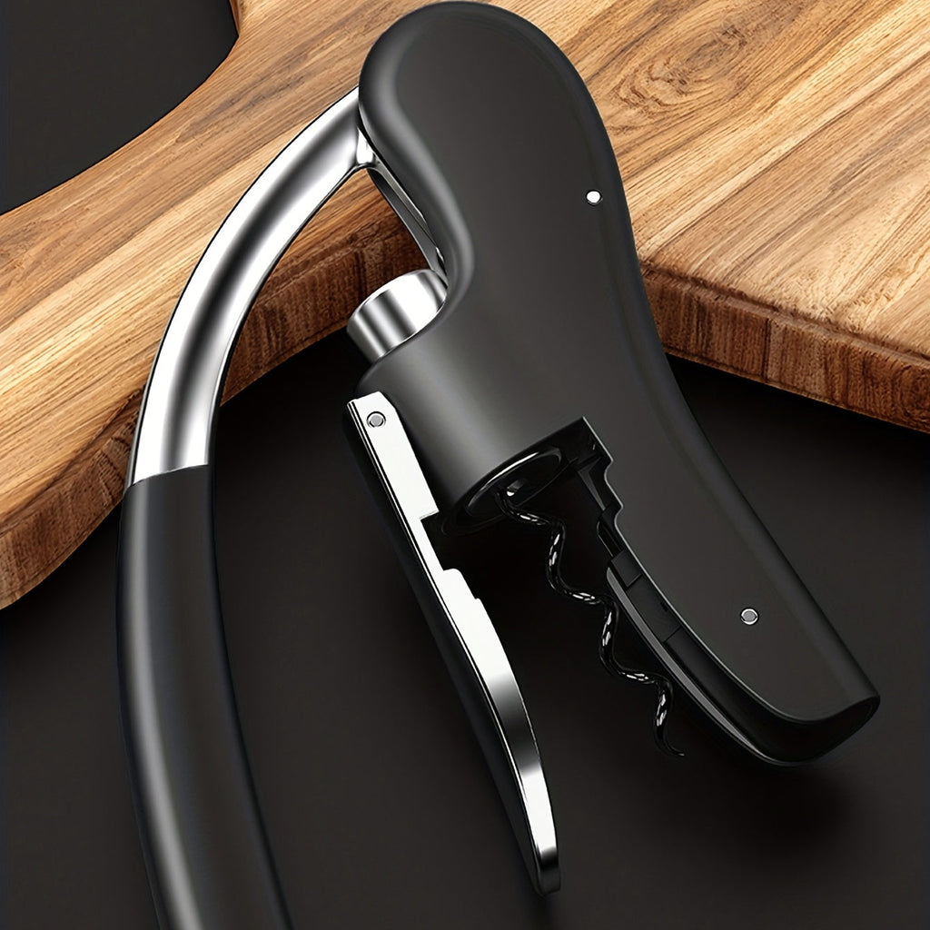 Lever Arm Corkscrew in Metal and Plastic, Red or Black