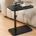 Height Adjustable Side Table for Sofa and Bed, Wood and Metal