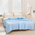 Cooling Summer Blanket, Breathable and Moisture-Wicking