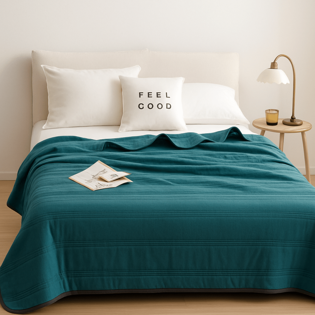 Cooling Summer Blanket, Breathable and Moisture-Wicking