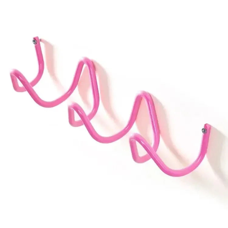 Wave Design Metal Wall Coat Rack with 3 or 5 Hooks