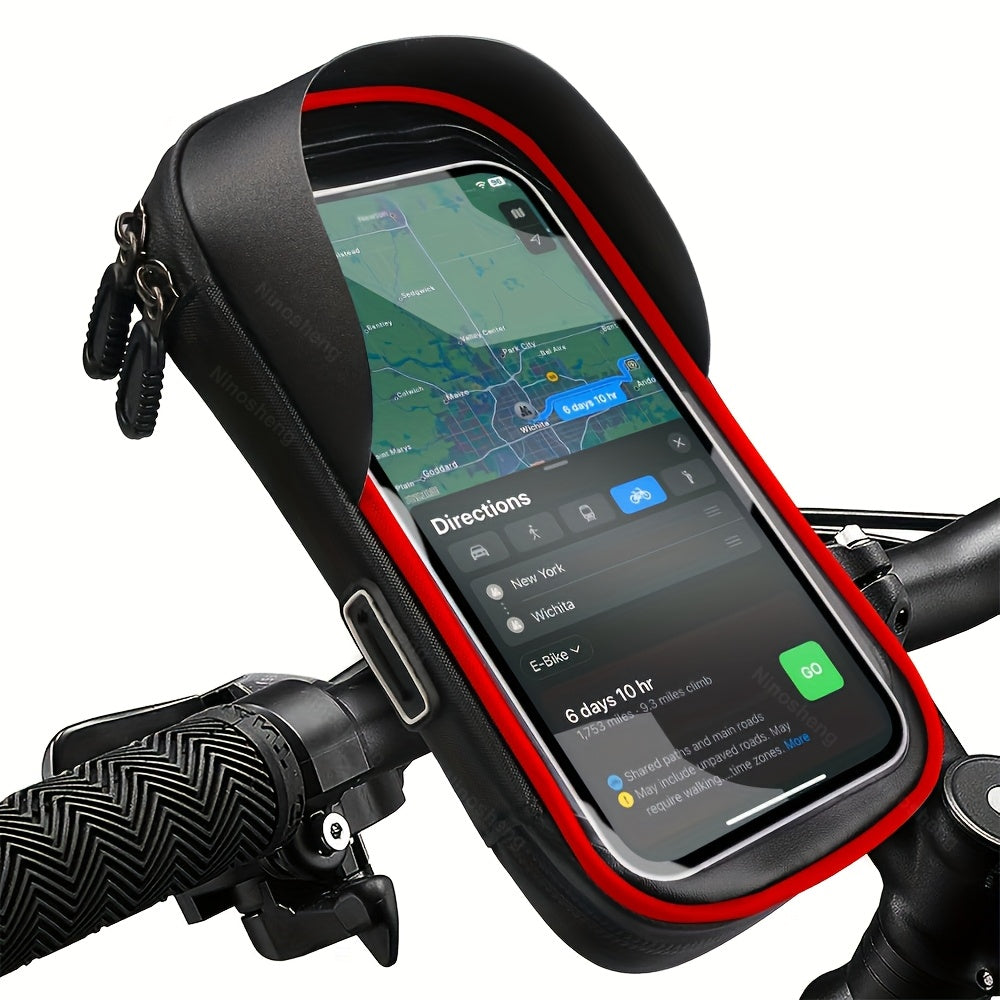 Waterproof Bike and Motorcycle Phone Holder, 360 Rotation
