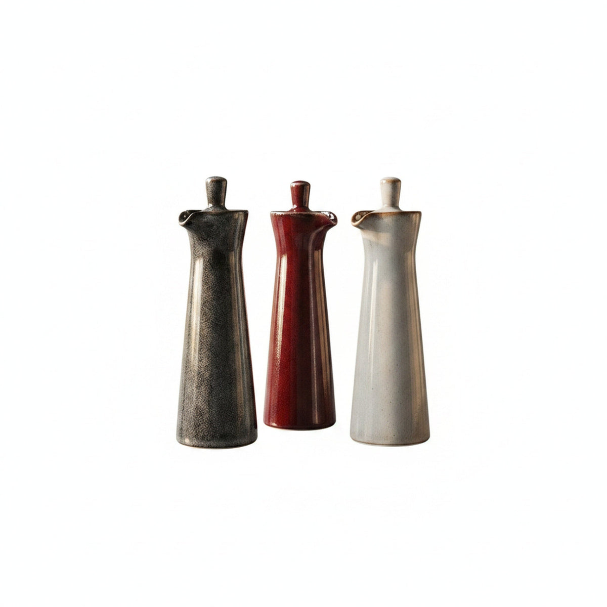 Reactive Glaze Ceramic Oil and Vinegar Dispenser, 15 cm