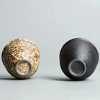 Rustic Ceramic Espresso Cup Set of 6, 90ml Glazed Finish