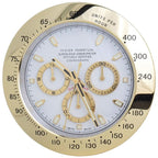Silent Wall Clock with Steel Frame and Glowing Hands