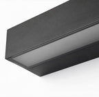 Linear LED Outdoor Wall Light, IP65 Black Aluminium